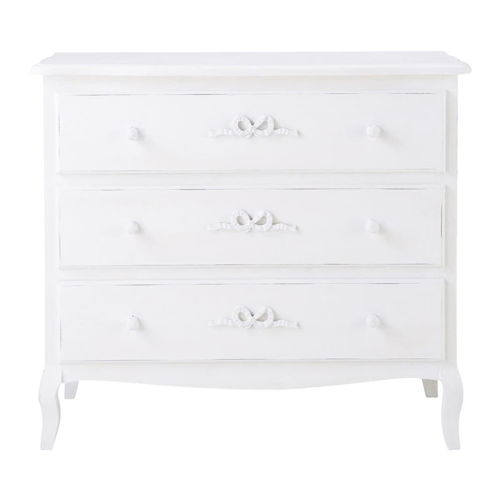 Maisons du Monde Commode en bois blanche L 90 cm