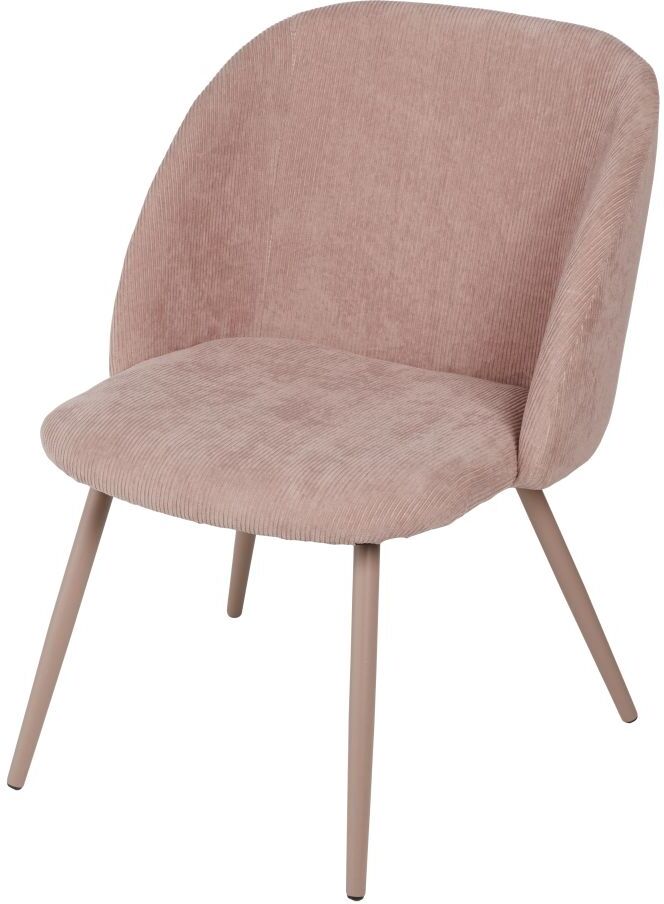 Maisons du Monde Kinderfauteuil van roze geribd velours