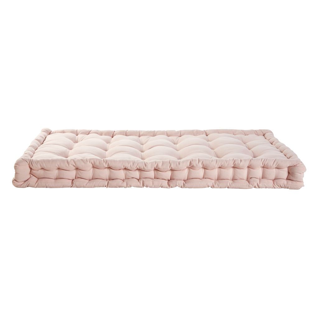 Maisons du Monde Matelas enfant en coton capitonné rose 60x120