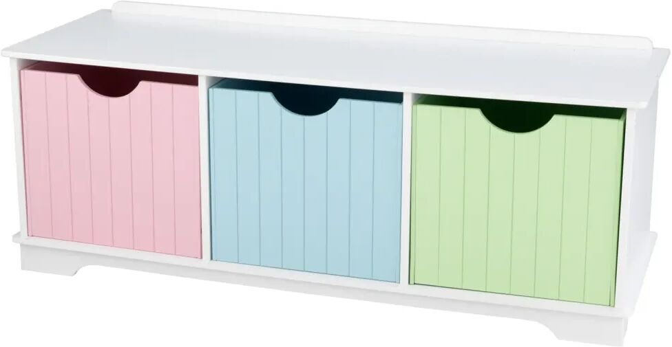 KidKraft Banc de rangement enfants Nantucket Pastel