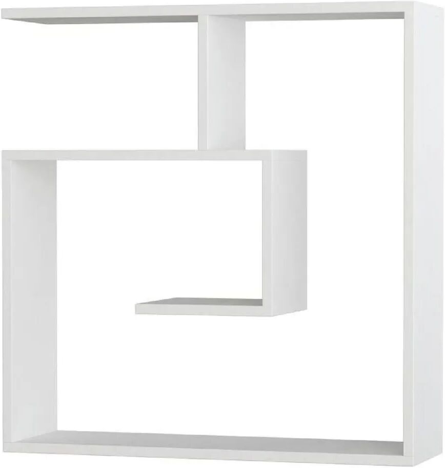 Homemania Étagère murale Laby 75x22x75 cm Blanc