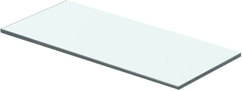 vidaXL Panneau pour étagère Verre transparent 40 x 12 cm