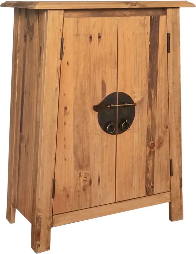 vidaXL Armoire latérale de salle de bain Pin recyclé massif 59x32x80cm