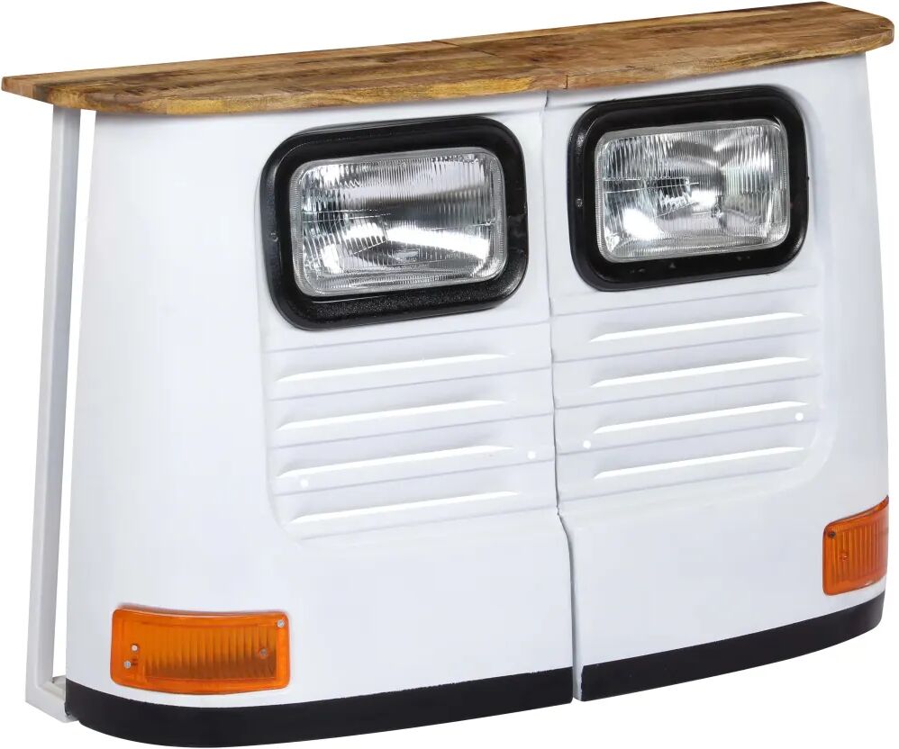 vidaXL Buffet Bois de manguier massif Forme de camion Blanc