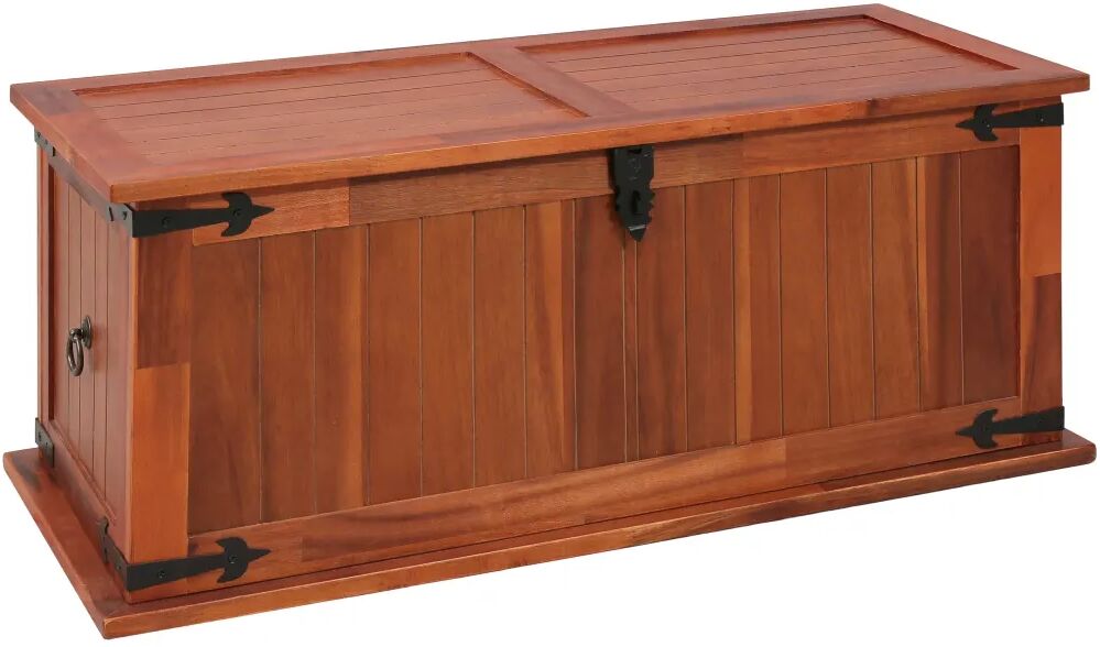 vidaXL Coffre de rangement 90x45x40 cm Bois d'acacia solide