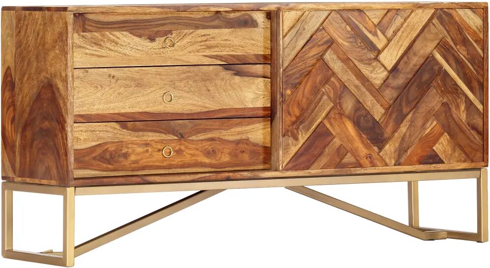 vidaXL Buffet 118 x 30 x 60 cm Bois massif de Sesham