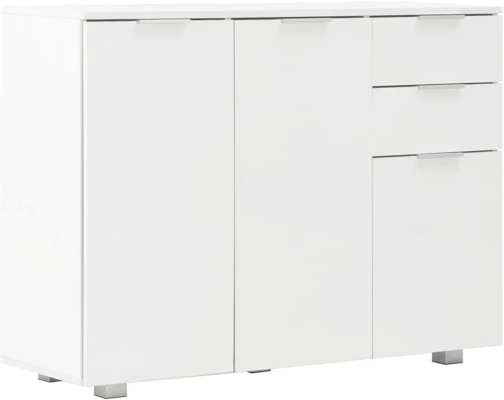 vidaXL Buffet Blanc brillant 107 x 35 x 76 cm