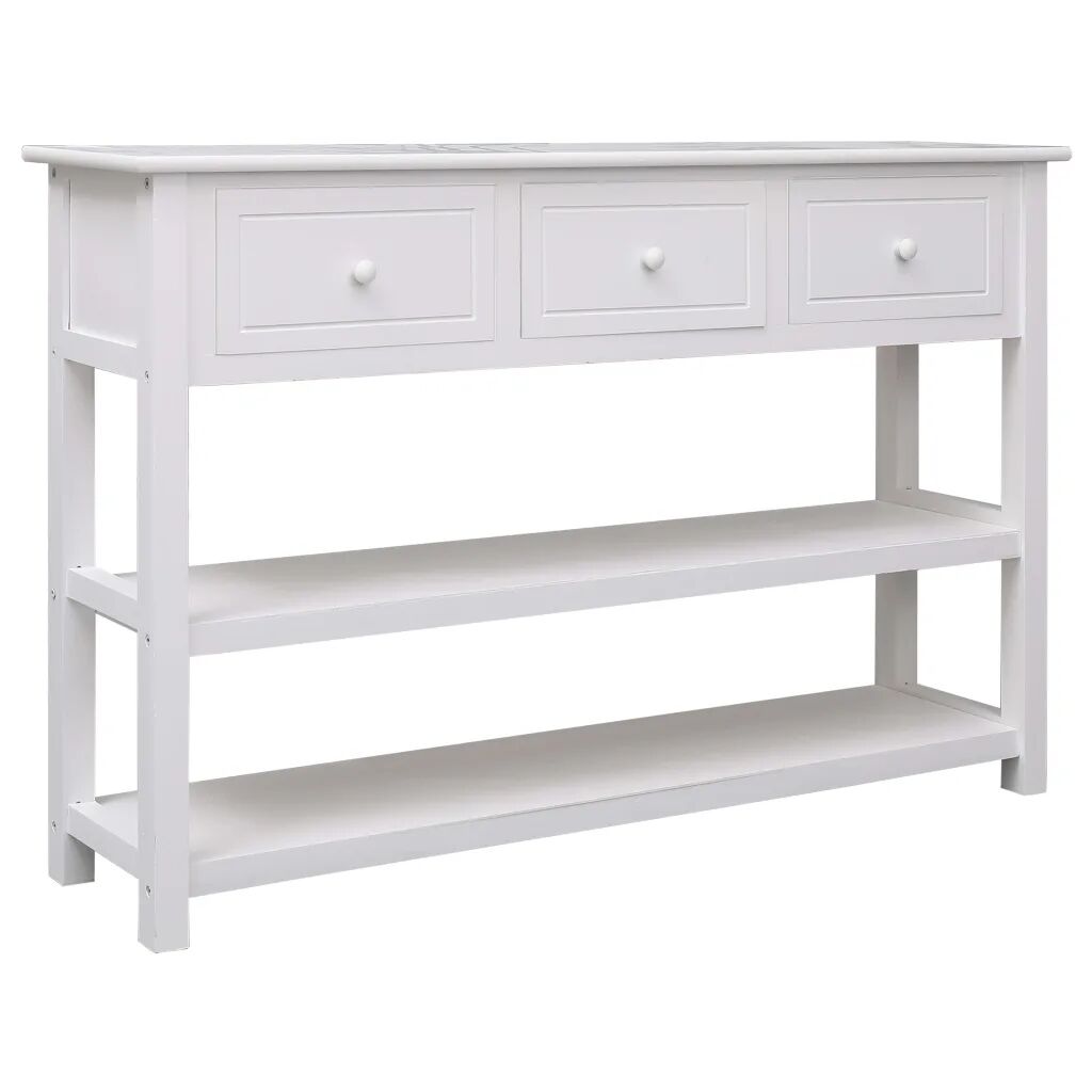 vidaXL Buffet Blanc 115 x 30 x 76 cm Bois