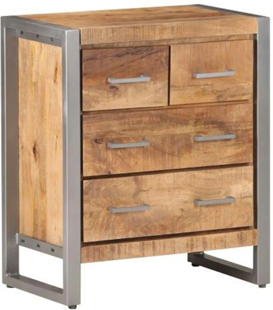 vidaXL Buffet 60x35x70 cm Bois de manguier brut