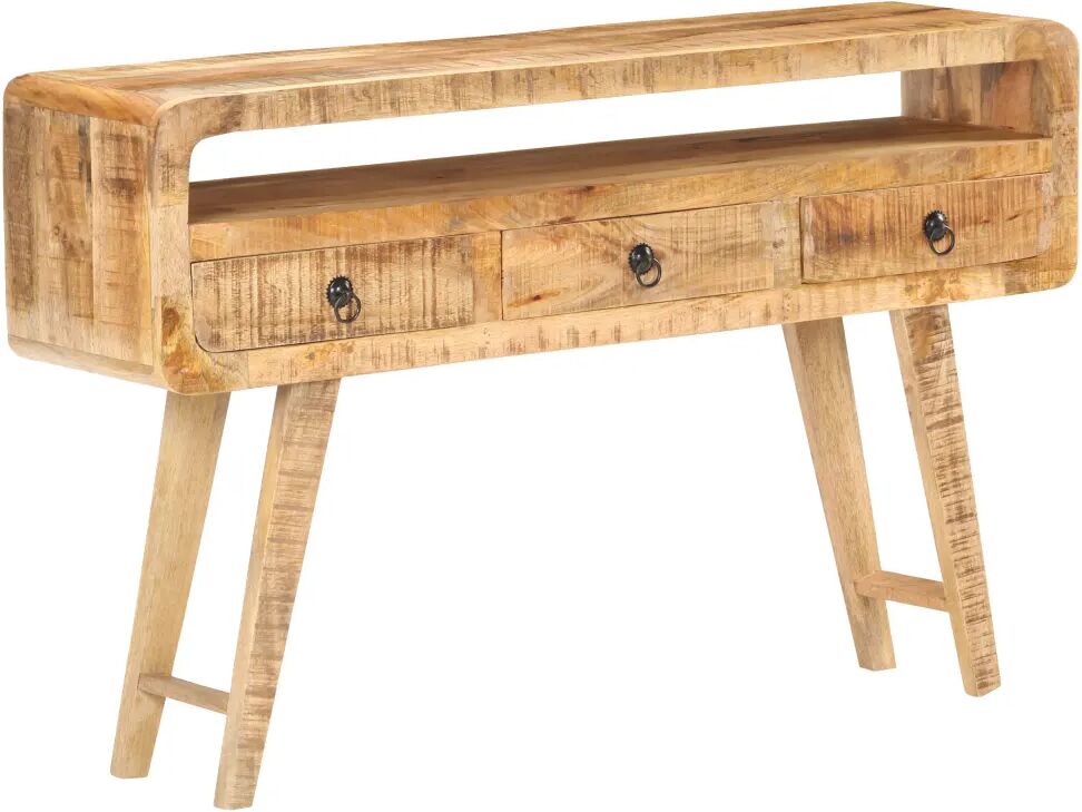 vidaXL Buffet 120x30x75 cm Bois de manguier brut