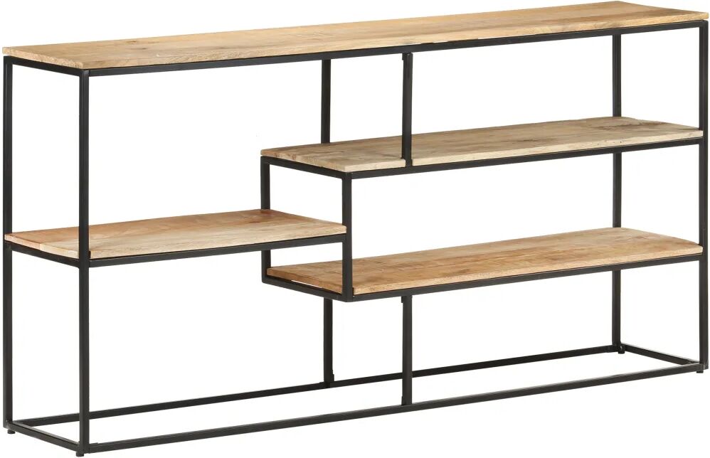 vidaXL Buffet 150x30x75 cm Bois de manguier brut