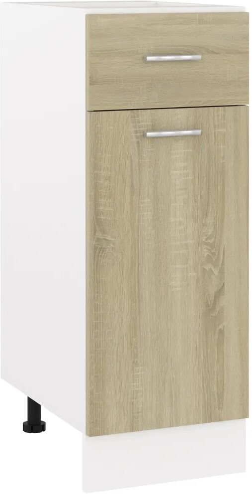 vidaXL Armoire de plancher tiroir Chêne sonoma 30x46x81,5 cm Aggloméré