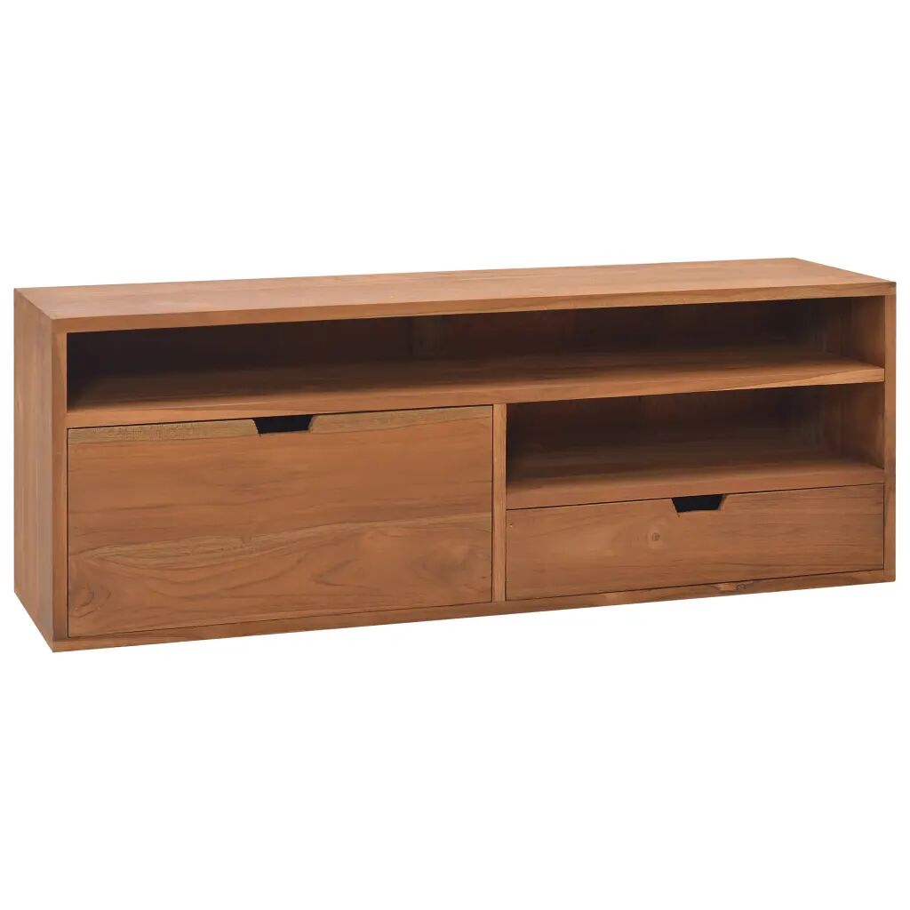 vidaXL Meuble TV 110x30x40 cm Bois de teck massif