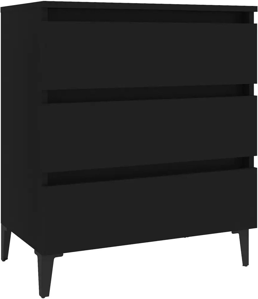 vidaXL Buffet Noir 60x35x69 cm Aggloméré