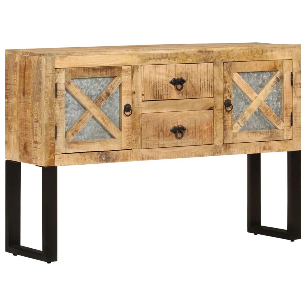 vidaXL Buffet 110x30x74 cm Bois de manguier brut