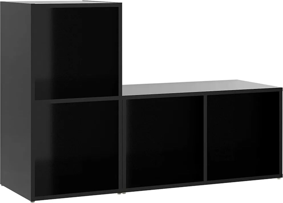 vidaXL Meubles TV 2 pcs Noir 72x35x36,5 cm Aggloméré