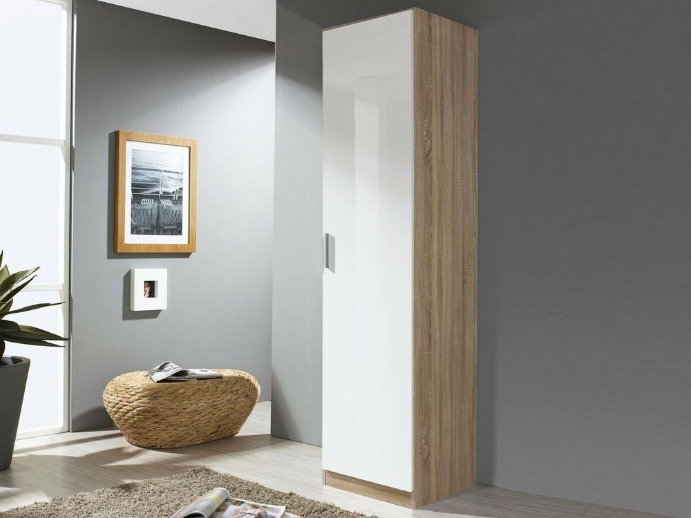 Mobistoxx Armoire CELTI 1 porte sonoma/blanc