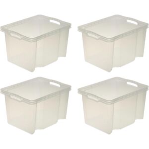 keeeper Organizer »franz«, (Set, 4 St.), Aufbewahrungsbox, 13,5 L,... transparent