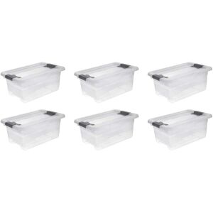 keeeper Aufbewahrungsbox »cornelia«, (Set, 6 St.), mit Deckel, Schiebeverschluss transparent