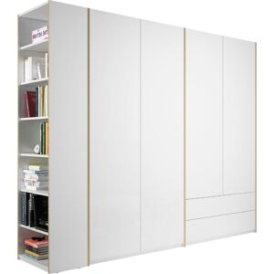 Müller SMALL LIVING Drehtürenschrank »Modular Plus Variante 8«, 2 Schubladen,... weiss/birke