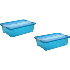 keeeper Organizer »cornelia«, (Set, 2 St.), Aufbewahrungsbox, 28 L, mit... blau