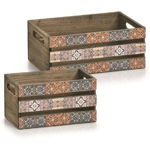 Zeller Present Aufbewahrungsbox »Mosaik 24 x 14 x 45425 cm, Mehrfarbig« Mehrfarbig