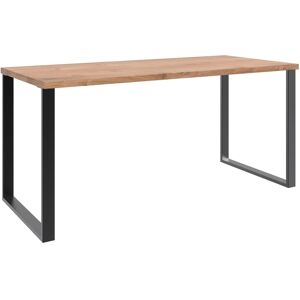 Wimex Schreibtisch »Home Desk«, Mit Metallkufen, in 3 Breiten sw/plankenei + schwarz + Plankeneiche Nachbildung