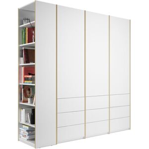 Müller SMALL LIVING Drehtürenschrank »Modular Plus Variante 6«, inklusive 9... weiss/birke