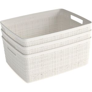 Curver Organizer »Jute Recycling«, (Set, 3 St.), Aufbewahrungsbox,... deep shadow