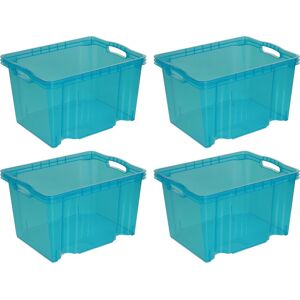 keeeper Organizer »franz«, (Set, 4 St.), Aufbewahrungsbox, 13,5 L,... blau