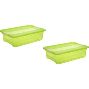 keeeper Organizer »cornelia«, (Set, 2 St.), Aufbewahrungsbox, 28 L, mit... grün