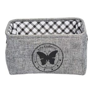 diaqua® Aufbewahrungskorb »Butterfly 28 x 19 x 16 cm, Grau«, (1 St.) Grau