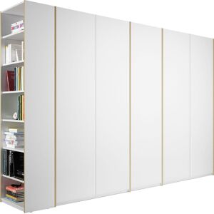 Müller SMALL LIVING Drehtürenschrank »Modular Plus Variante 9«, Anbauregal... weiss/birke Größe