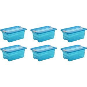 keeeper Aufbewahrungsbox »cornelia«, (Set, 6 St.), mit Deckel, Schiebeverschluss blau Größe