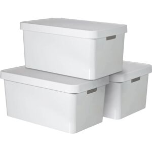 Curver Organizer »INFINITY«, (Set, 3 St.), Aufbewahrungsbox, stapelbar, 45... weiss Größe