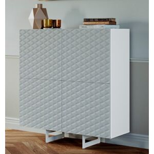 DIVENTA Highboard »KORFU«, Breite 110 cm weiss/grau Größe