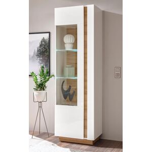 INOSIGN Vitrine »CLAiR Vitrine 23«, Höhe 194 cm weiss Hochglanz/Grandson Oak Größe