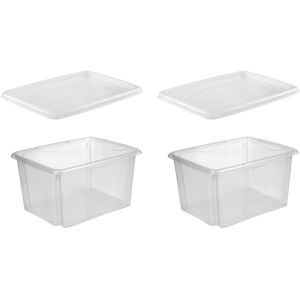 keeeper Organizer »emil«, (Set, 2 St., 2), Aufbewahrungsbox, 24 L, mit... transparent Größe