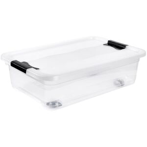 keeeper Organizer »konrad«, (Set, 2 St.), Aufbewahrungsbox, 28 L, mit Rollen,... transparent Größe