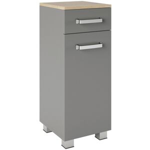 welltime Midischrank »Cosmo«, BxTxH: ca. 30x32,5x76,5 cm, 2 Fächer,... grau/eiche artisan Größe