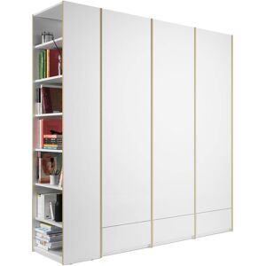 Müller SMALL LIVING Drehtürenschrank »Modular Plus Variante 6«, inklusive 3... weiss/birke Größe