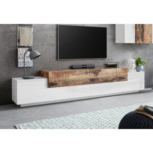 INOSIGN TV-Board »Coro«, Breite ca. 240 cm weiss Hochglanz/ahornfarben Größe