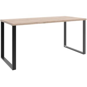 Wimex Schreibtisch »Home Desk«, Mit Metallkufen, in 3 Breiten sw/san re ei + schwarz + San Remo Eiche Nachbildung Größe