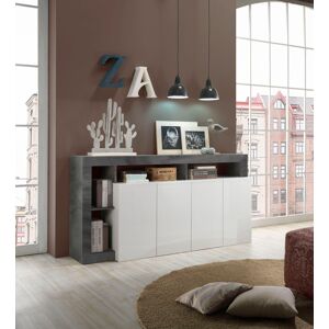 INOSIGN Sideboard »Hamburg«, Breite 184 cm Weiss/Ossido Größe