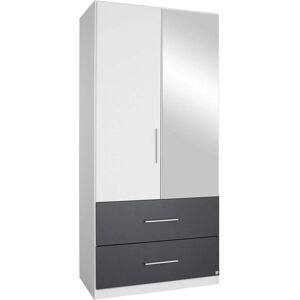 rauch Kleiderschrank »Alvor« weiss/graumetallic Größe