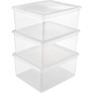 keeeper Aufbewahrungsbox »bea«, (Set, 3 St.), 3 x 18 L, mit Air Control-System transparent Größe