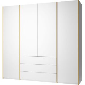 Müller SMALL LIVING Drehtürenschrank »Modular Plus Variante 5«, inklusive 3... weiss/birke Größe