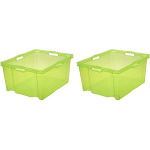 keeeper Organizer »franz«, (Set, 2 St.), Aufbewahrungsboxen xxl, hochwertiger... grün Größe