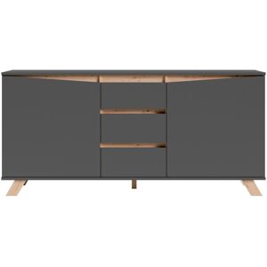 byLIVING Sideboard »Valentin«, Breite 160 und 180 cm anthrazit Größe