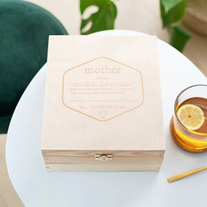 smartphoto Teeset mit Teeglas und gravierter Teebox für den Lehrer oder Betreuer
